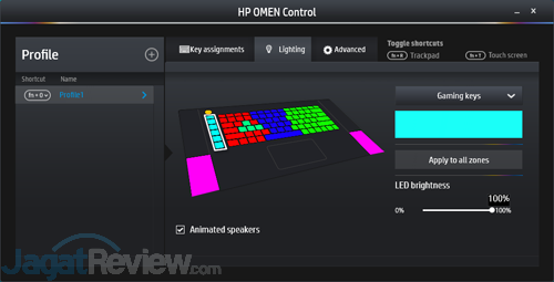 HP Omen 15-5117TX HP Omen Control - Lighting 01