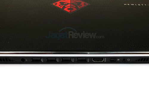 HP Omen 15-5117TX Rear Side Ports