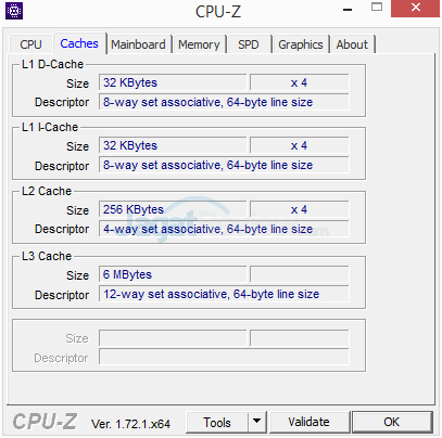 Intel Core i5 6600K CPUZ 03