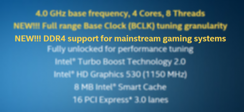 Intel Skylake - DDR4 on Mainstream Gaming Platform