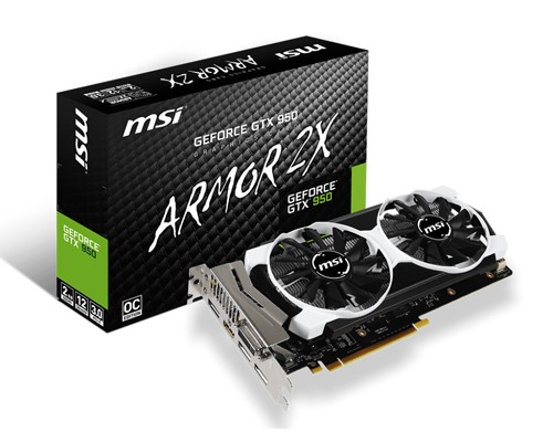 MSI GTX 950 ARMOR 2X OC 1076 1253 6610