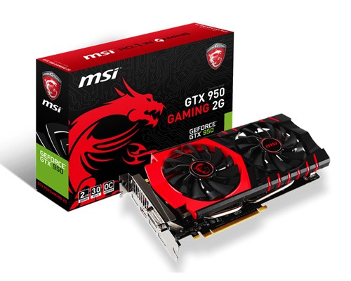 MSI GTX 950 GAMING OC 1026 1190 6610 - 1102 1279 6610 - 1127 1317 6650