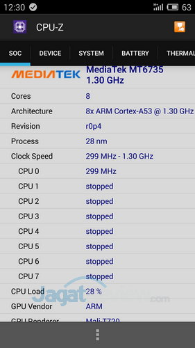Preview Kinerja Meizu M2 Note 1 Meizu M2 Note - CPU