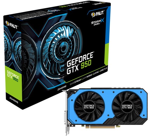 PALIT GTX 950 STORMX DUAL 1064 1241 6610