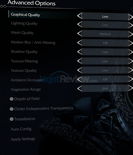 Shadow Of Mordor Setting Low