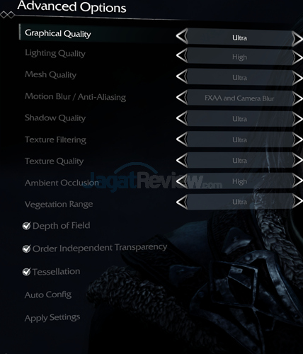 Shadow Of Mordor Setting Ultra