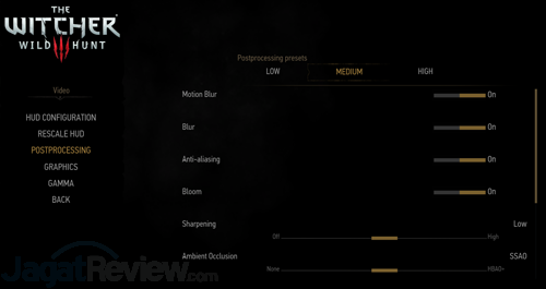 The Witcher 3 Setting Postprocessing Medium 01