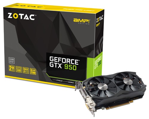 ZOTAC GTX 950 AMP! 1203 1405 6610