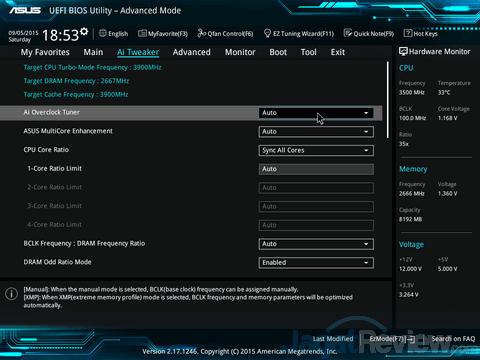 Review: ASUS Z170-A 8 ASUS_Z170A_BIOS_AiTweaker