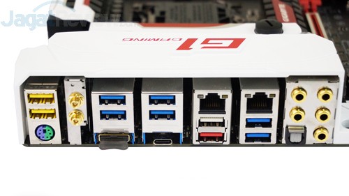 Gigabyte Z170X-Gaming G1 Backpanel IO