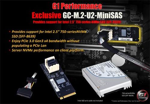 Gigabyte Z170X-Gaming G1 GC-M2-U2-MiniSAS