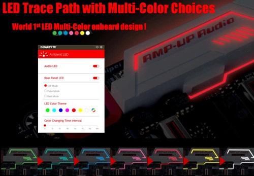 Gigabyte Z170X-Gaming G1 LED Trace Path