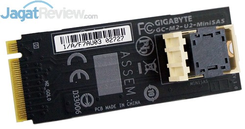 Gigabyte Z170X-Gaming G1 M2 to U2 MiniSAS Card