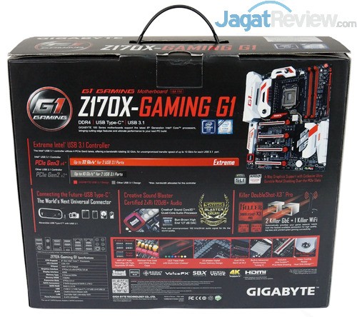 Gigabyte Z170X-Gaming G1 Rear Side Box