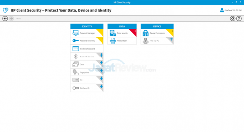 HP EliteDesk 705 G1 Client Security - Home - 00