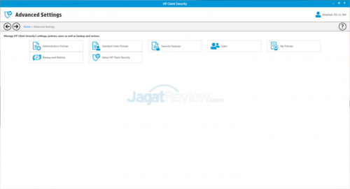 HP EliteDesk 705 G1 Client Security - Home - 13 Advanced Settings