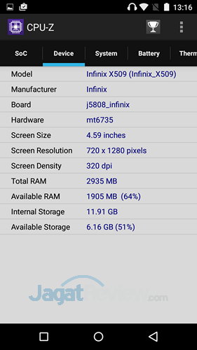 Review Smartphone Android Infinix Zero 2 4G 4 Infinix Zero 2 - CPUZ SoC