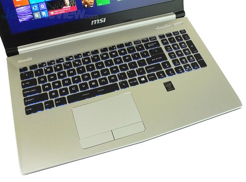 Review Notebook: MSI Prestige PE60 2QE 23 MSI Prestige PE60 2QE Keyboard & Touchpad