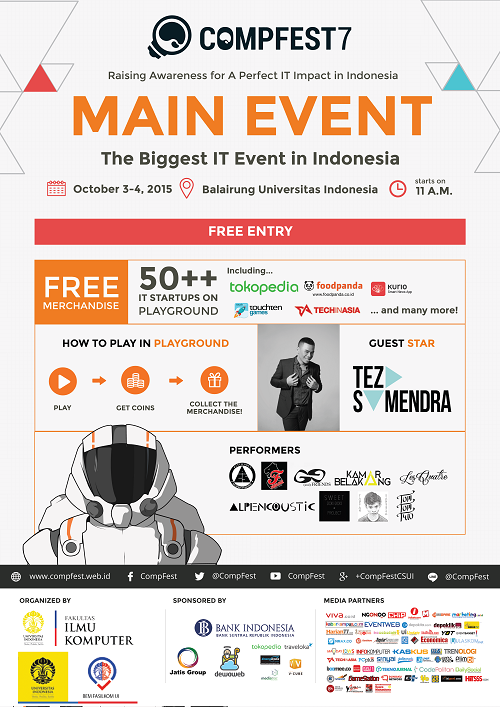 Direct Release: Jajaran Hiburan Berkualitas di Acara Puncak CompFest7 1 Main Event CompFest7