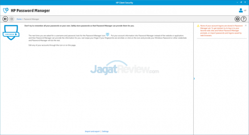 HP 260 G1 DM 02 Password Manager