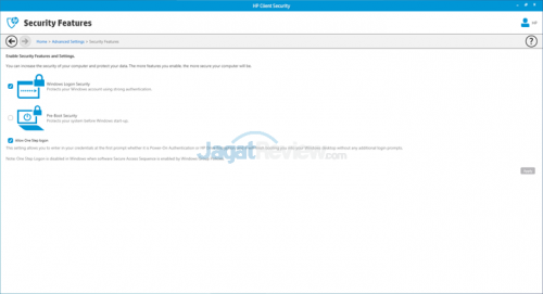 HP 260 G1 DM 12 Advanced Setting - Security Features