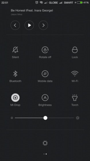 MiDrop Quick Setting