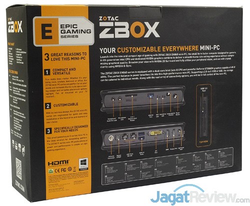 ZOTAC ZBOX EN860 Rear Box