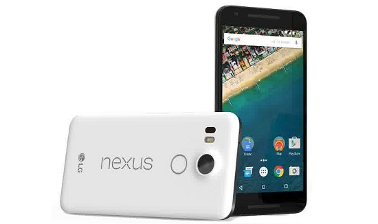 LG nexus 5x front back
