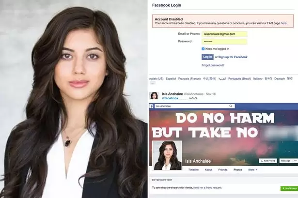 MAIN Isis Anchalee Facebook blocked