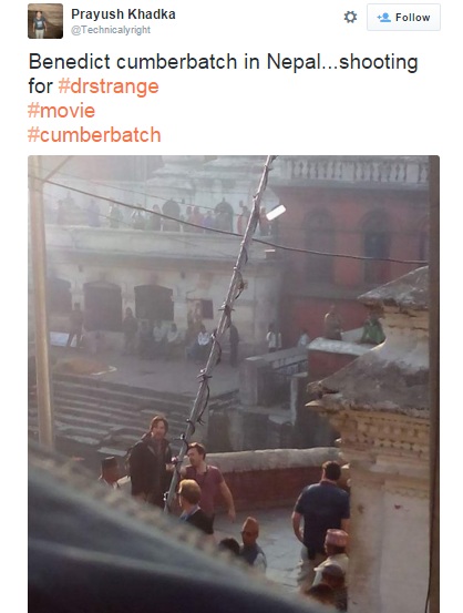 Bocoran Foto Benedict Cumberbatach Perankan Doctor Strange 2 twitter