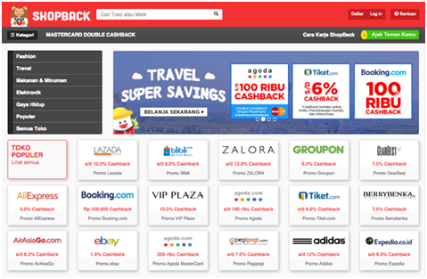 ShopBack: Setiap Belanja Online, Dapat Tambahan Cashback s/d 30%