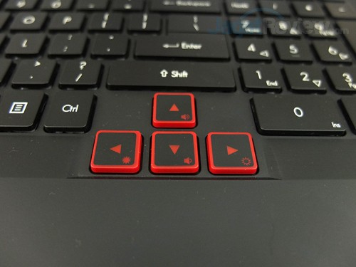 Review Notebook Gaming: Acer Predator 15 (G9-591-70VM) 11 ACER Predator 15 G9-591-70VM Arrows Keys