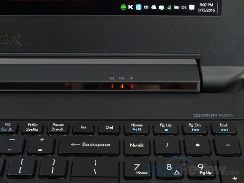 Review Notebook Gaming: Acer Predator 15 (G9-591-70VM) 13 ACER Predator 15 G9-591-70VM Indicator Lamps 01