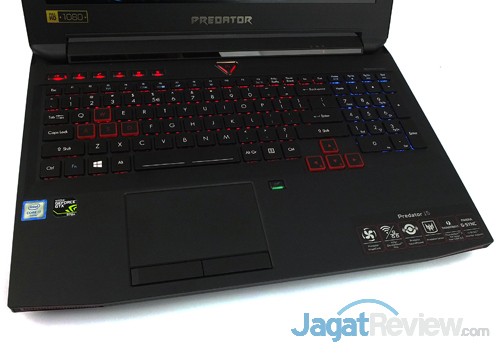 Review Notebook Gaming: Acer Predator 15 (G9-591-70VM) 7 ACER Predator 15 G9-591-70VM Keyboard & Touchpad