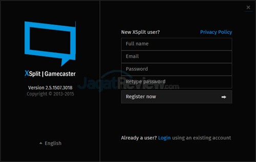 Review Notebook Gaming: Acer Predator 15 (G9-591-70VM) 17 ACER Predator 15 G9-591-70VM XSplit Gamecaster