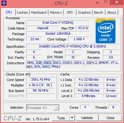 NVIDIA GeForce GTX 950M GDDR5 CPUZ 01 v2