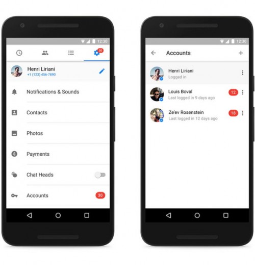 Facebook Messenger untuk Android Dukung Multiple Account 1 messenger-multiple-account-617x640