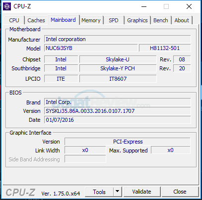 Intel NUC6i3SYK CPUZ 03