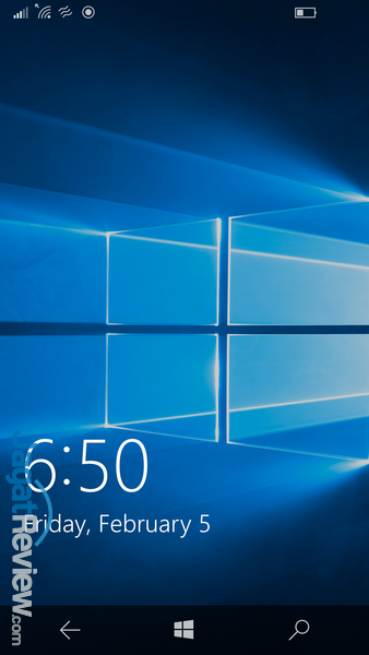 Review Smartphone Microsoft Lumia 950 3 Lumia 950 - Lock Screen