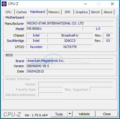 Review Mini PC Desktop: MSI CUBI 4 MSI CUBI CPUZ 03