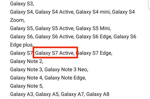 Samsung Galaxy S7 Active SM G891A F