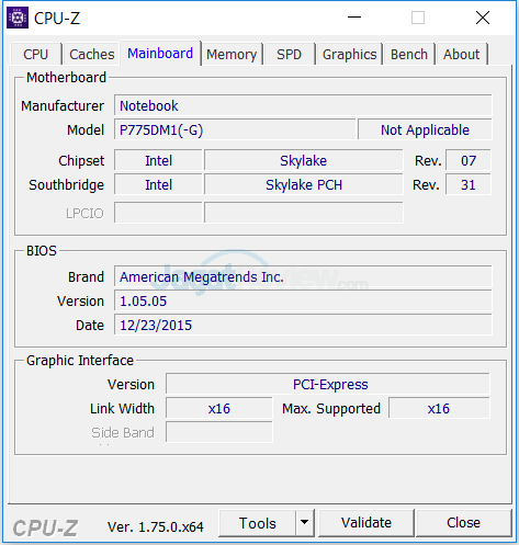 Review Notebook Gaming: Xenom Hercules HC17S G-SYNC 5 Xenom Hercules HC17S CPUZ 04