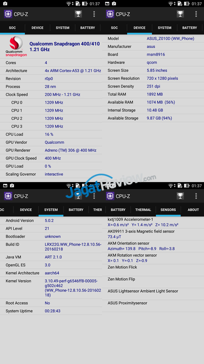 Review Smartphone ASUS Zenfone Max • Jagat Gadget