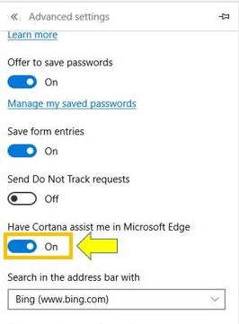 Cortana Bukan untuk Google, Hanya untuk Microsoft Edge 2 Bing