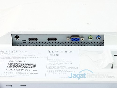 Hands-On Review Monitor: Viewsonic VX257-SHW 8 Viewsonic VX257-SHW Connectors