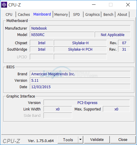 Review Notebook Gaming: Xenom Pegasus PS15S 4 Xenom Pegasus PS15S CPUZ 03