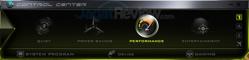 Review Notebook Gaming: Xenom Pegasus PS15S 3 Xenom Pegasus PS15S Control Center - Performance
