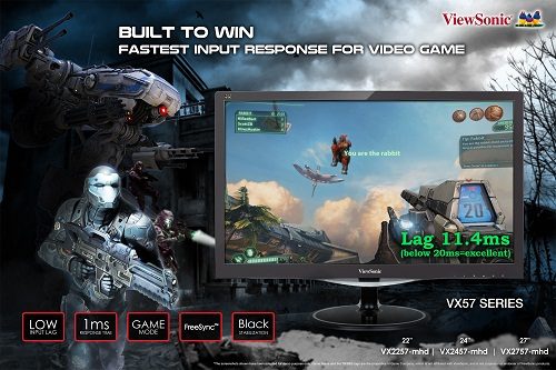 Direct Release: ViewSonic Memperkenalkan Monitor Gaming Seri VX57 dengan Respon Input Cepat dan Waktu Respon Sangat Cepat 2 vx57-EN_KV