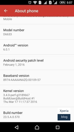 xperia marshmallow