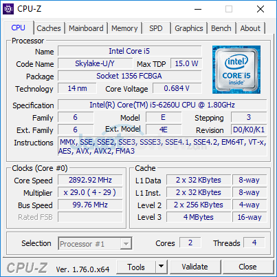 Intel NUC6i5SYH CPUZ 01